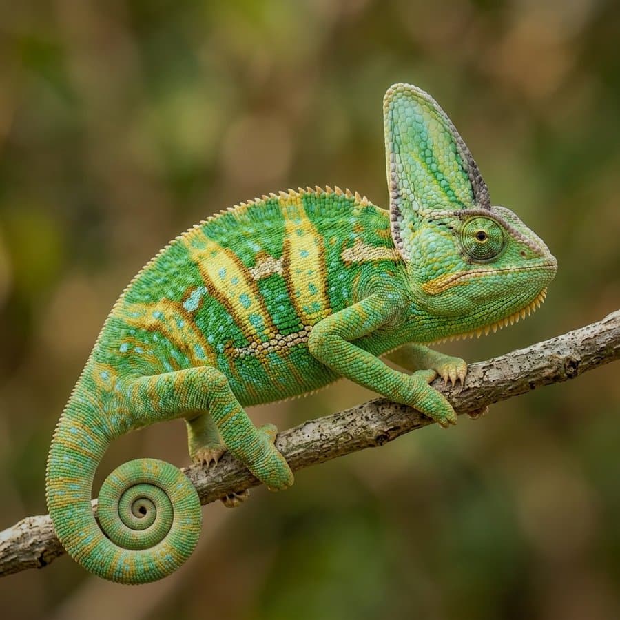 Caméléon casqué