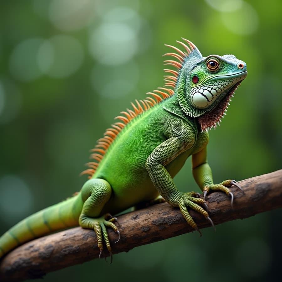 Iguane vert